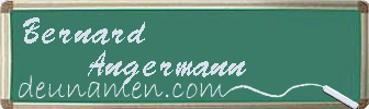 Bernard Angermann Visitenkarte